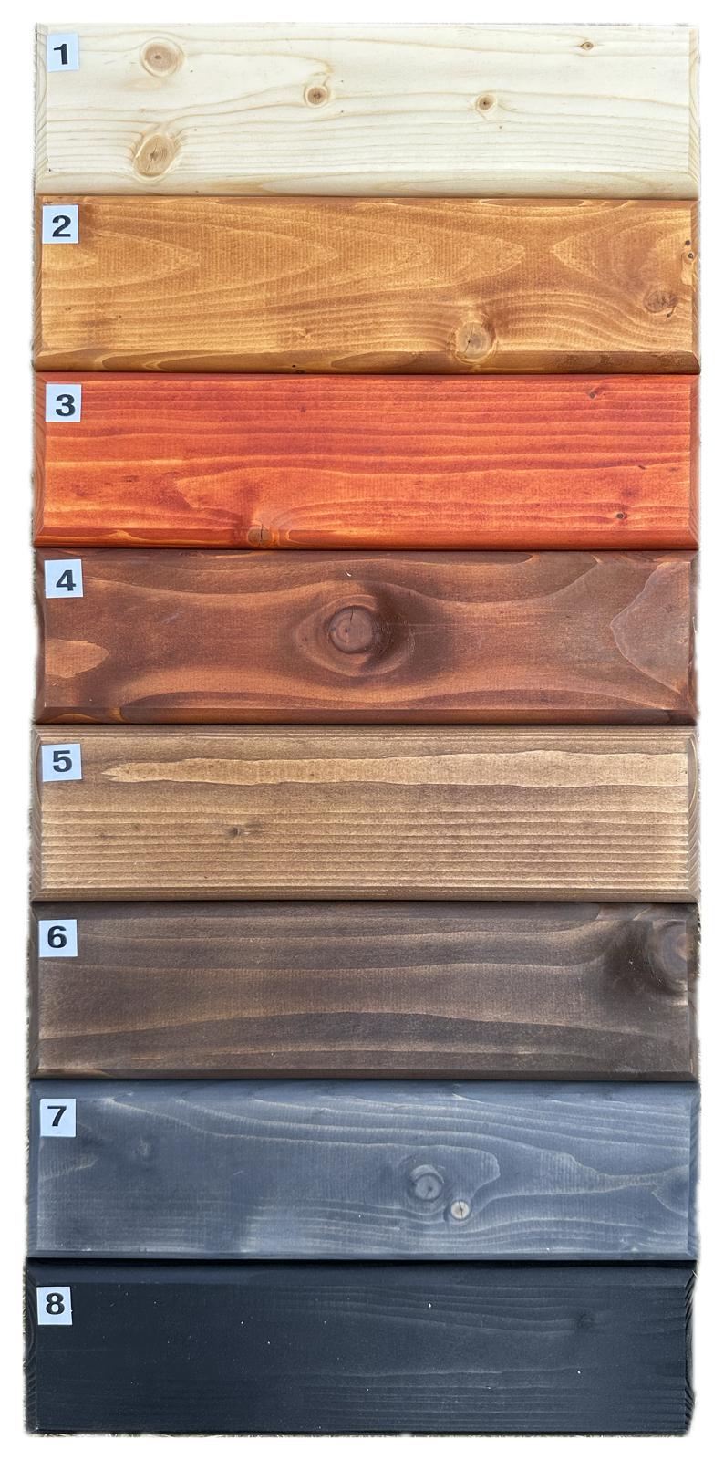 Nuancier de teintes d’épicéa scandinave